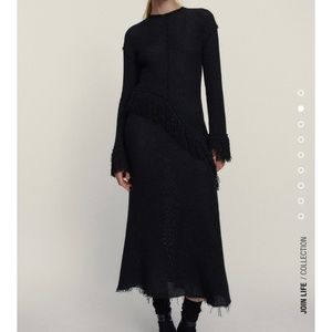 BNWT ZARA LONG SHIMMERY DRESS